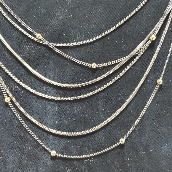 Kohls hematite multi row 6 strand necklace - Picture 2 of 5